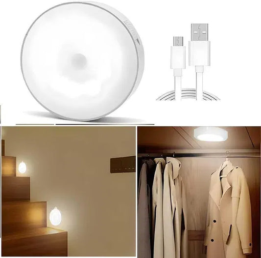Motion Sensor Light for Home with USB Charging Wireless LED Night Light ( Pack of 2)